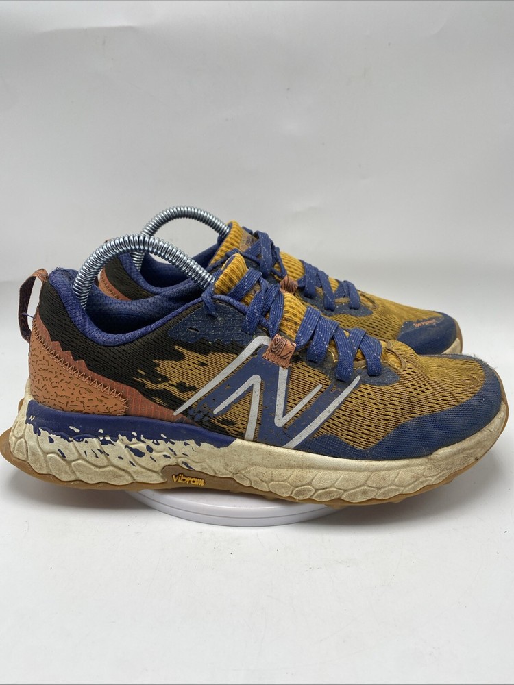 New Balance Fresh Foam X Hierro V7 Women Size 9 Yellow Blue Running Shoe 3712
