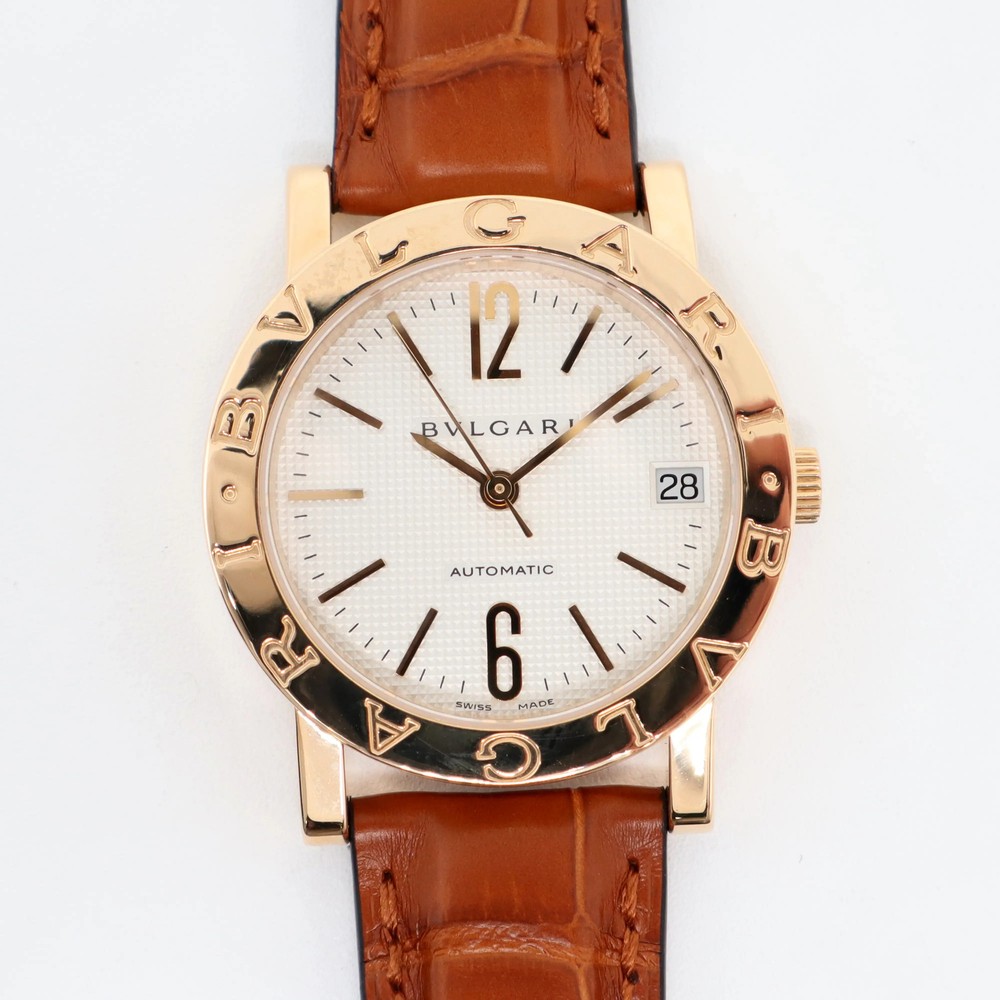 2000's Mint Bvlgari BB33GL 33mm 18k Yellow Gold Ladies Automatic Watch