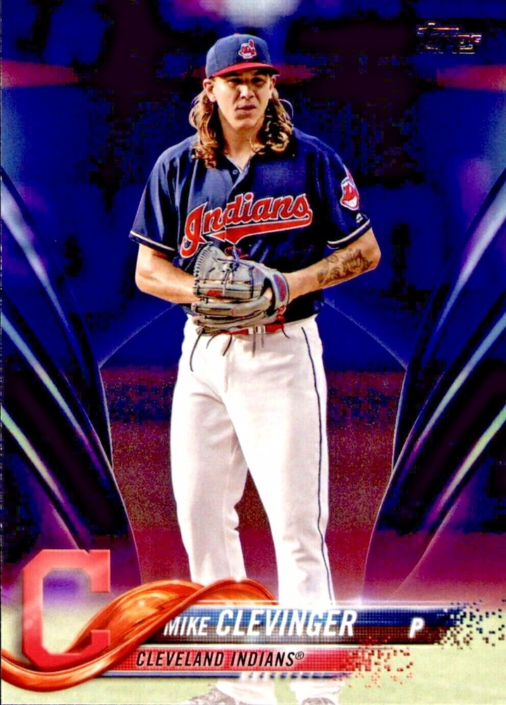 2018 Topps Series 1 Mike Clevinger Toys R Us Purple #237 - Cleveland Indians