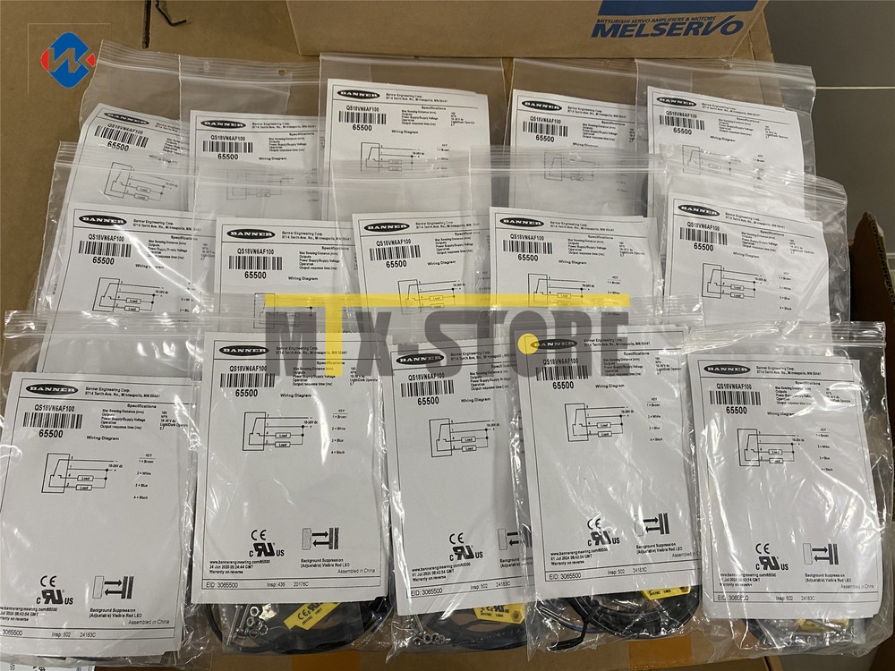 1PC New BANNER Photoelectric Sensor QS18VN6AF100