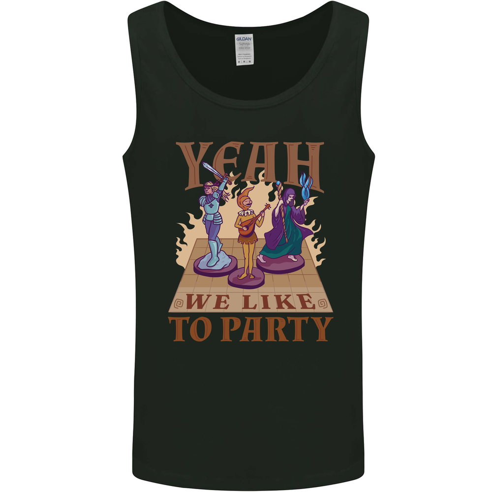 Yeah We Like to Party Role Playing Game RPG Mens Vest Tank Top