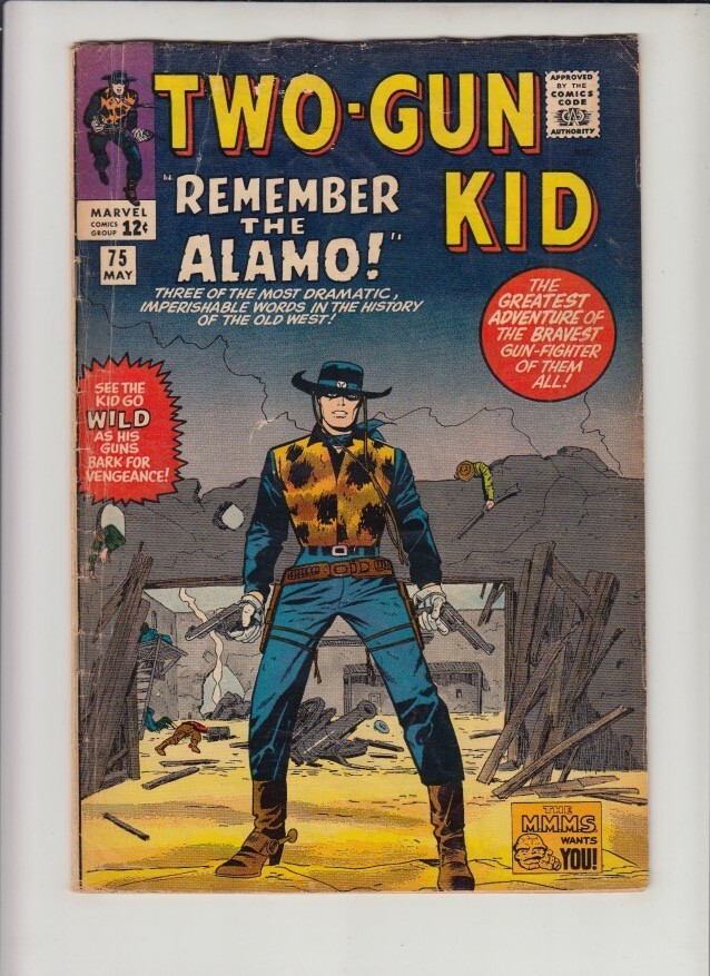 TWO-GUN KID #75 VG 4.0 MARVEL COMICS 1965 *CLASSIC COVER BY KIRBY