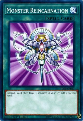 Monster Reincarnation SDSB-EN027 Soulburner 1st Ed TCG Card