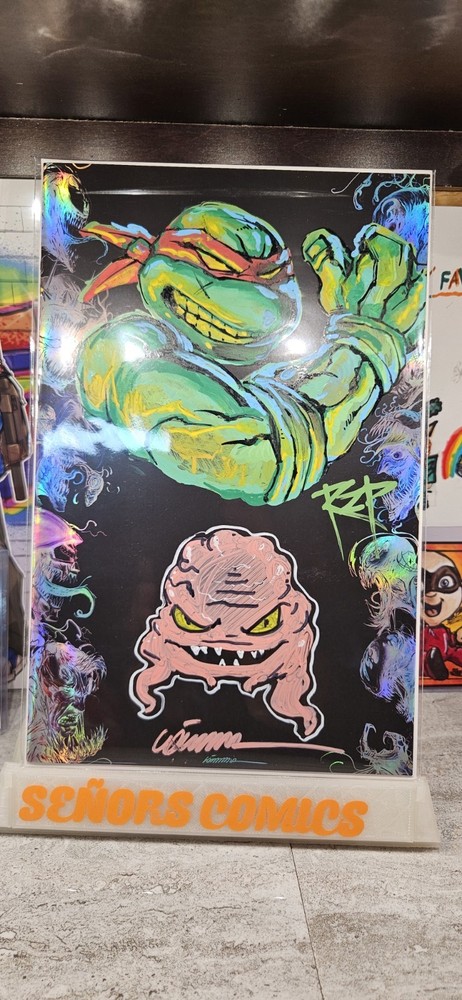 Gorkem Demir & RZP Sketch On ASymbiote Negative Blank Sketch Cover LTD 100 NYCC