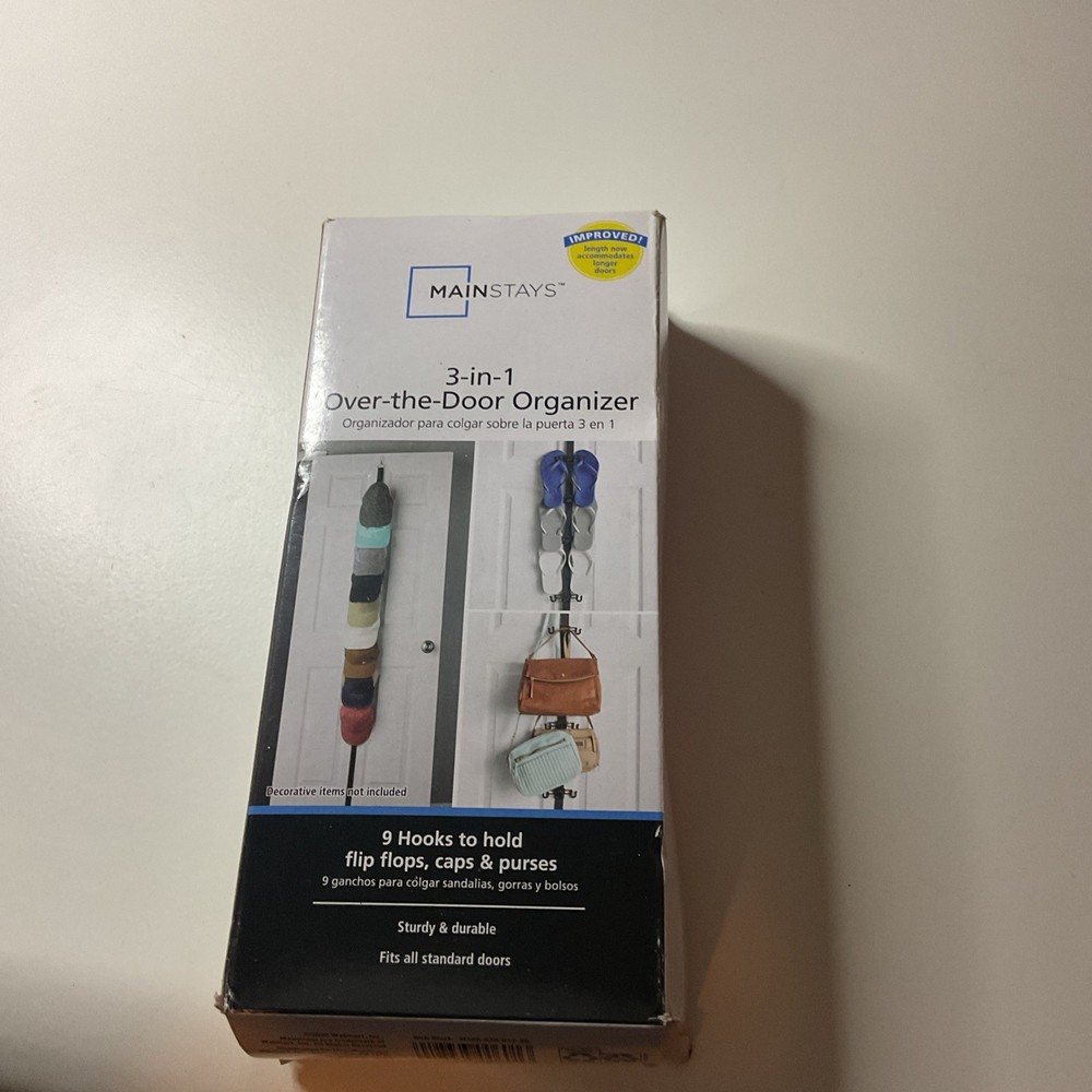 Over The Door Organizer 3 in 1 by Mainstays Open Box (2)