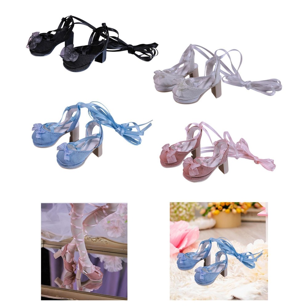 1/4 BJD Figure Shoes Heels Shoes Lace up Shoes