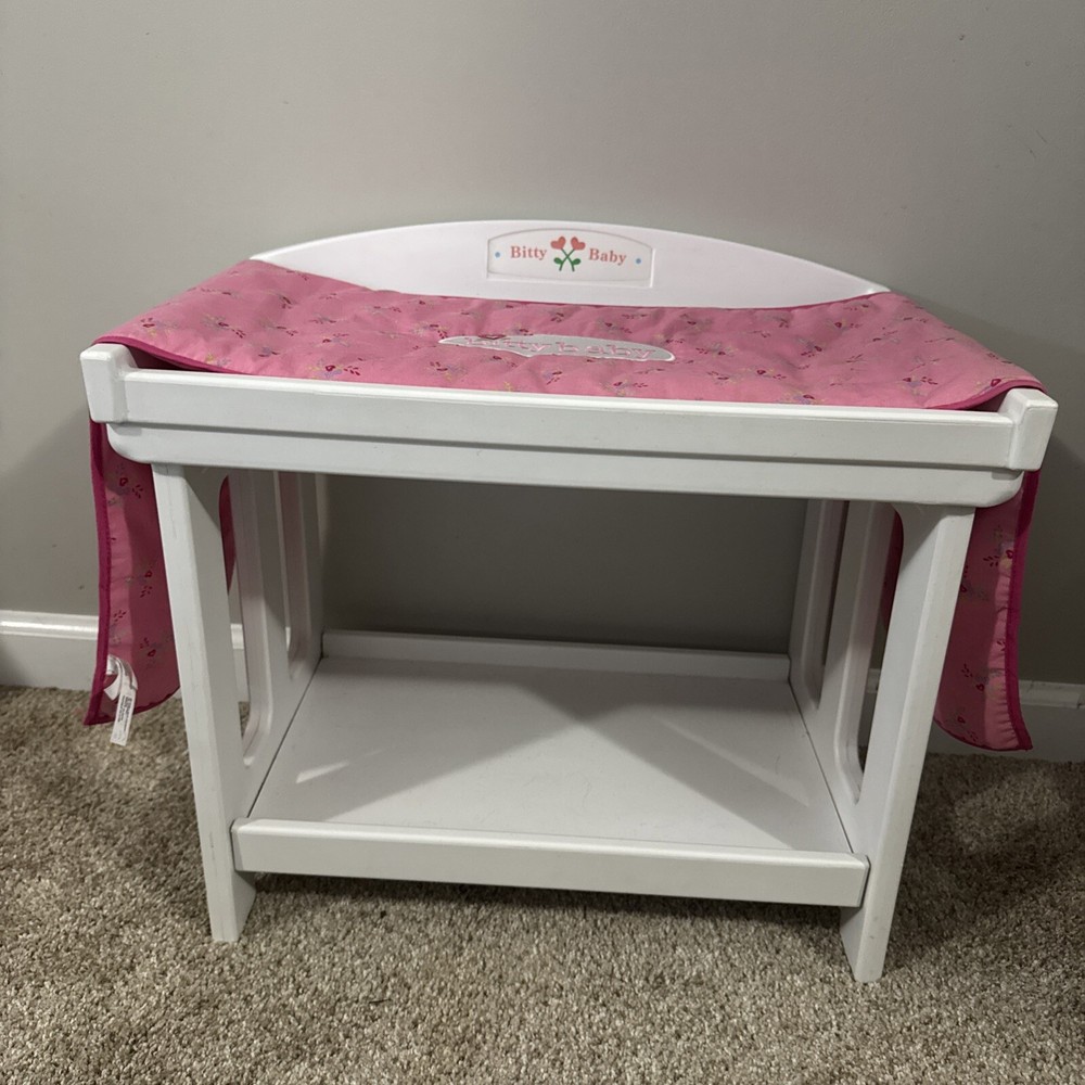 American Girl Bitty Baby Doll Changing Table with Pad Retired Rare Collectible