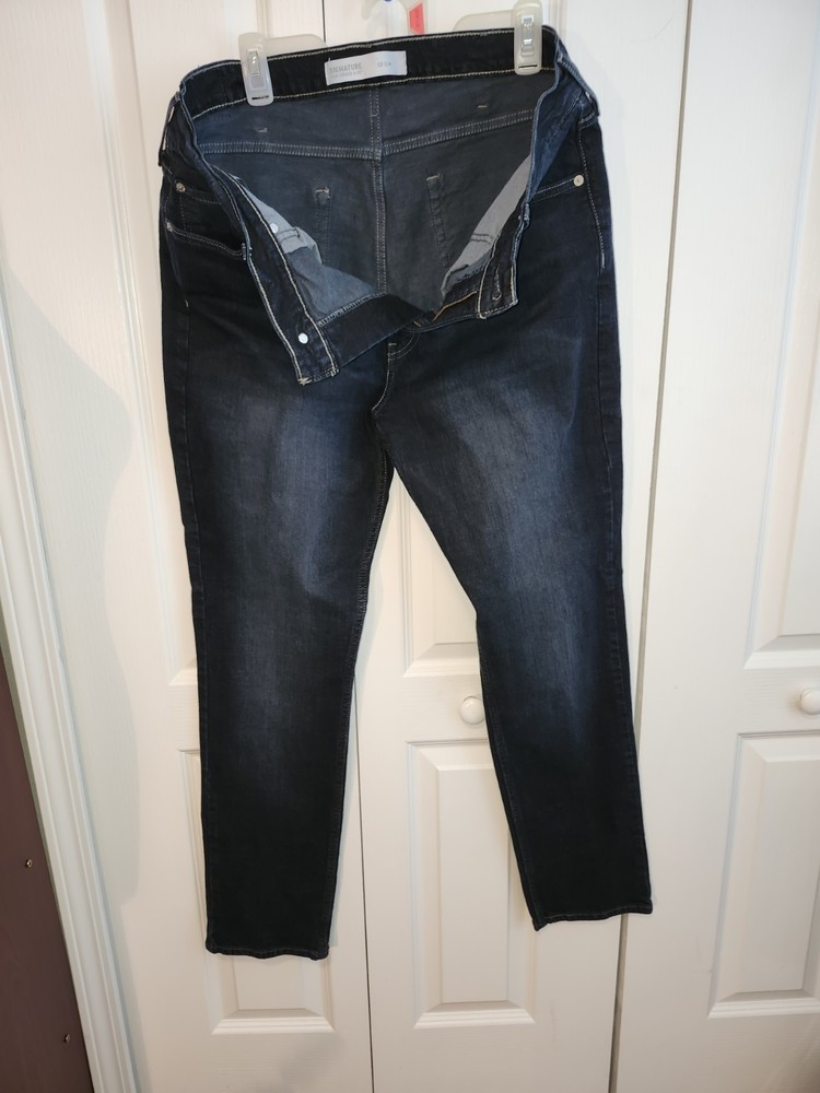 LEVI STRAUSS & CO. SIGNATURE JEANS SZ.S37 SLIM