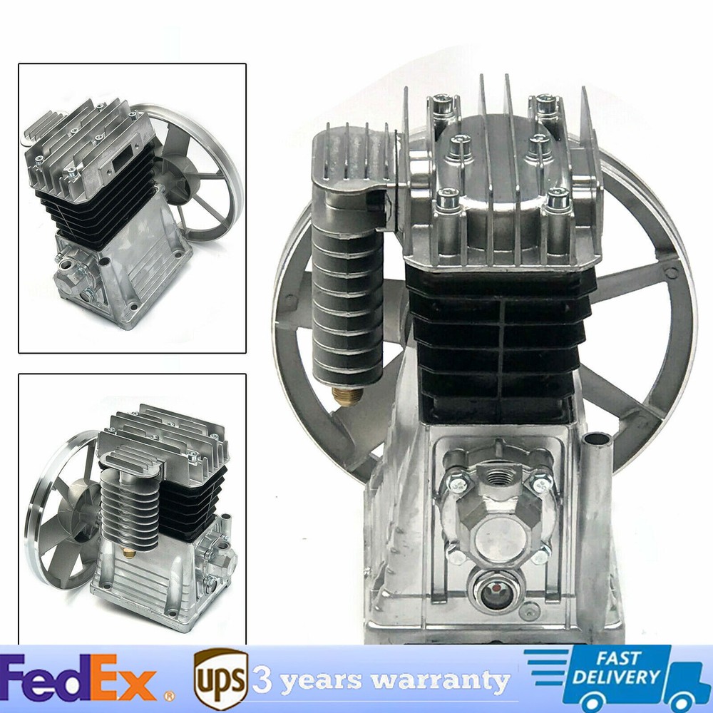 2HP 1.5KW Twin Cylinder Air Compressor Pump Head