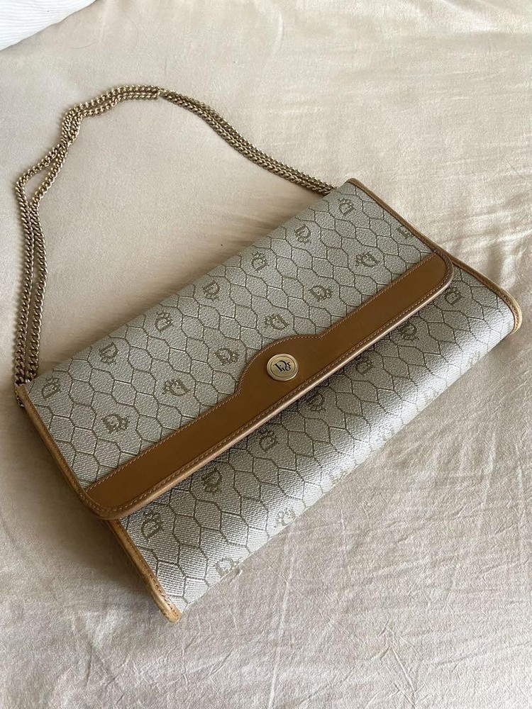 Dior Monogram Azure Chen Shoulder Bag in Blue