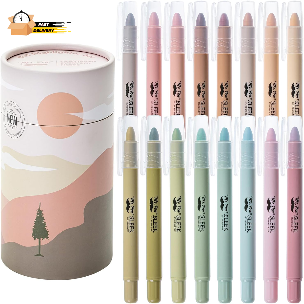 - Gel Highlighter Set, 16 Pack, Assorted Colors, Bible Highlighters No Bleed Gif