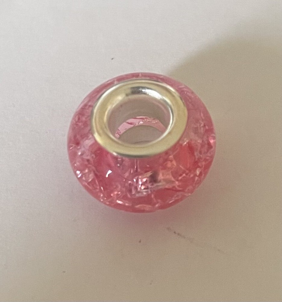 Mother’s Day Pastel Pink Pandora-Style Spacer Bead Charm