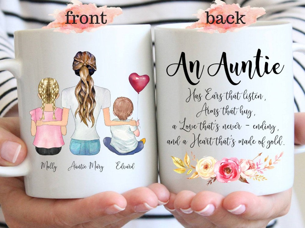 Auntie Mug New Auntie Gift Aunt Mothers Day Gift Best Aunt Ever Mug Custom