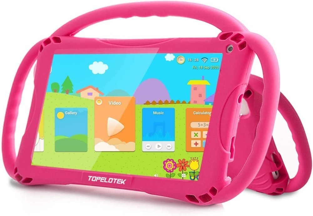 Kids Tablet 7 inch Toddler for WiFi Android 32GB Rose Red