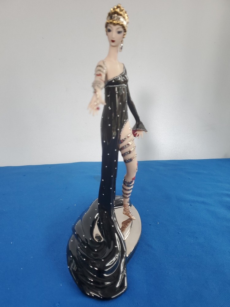 Erté Art Deco Sculpture Franklin Mint Limited Edition with Pearls and Rubies