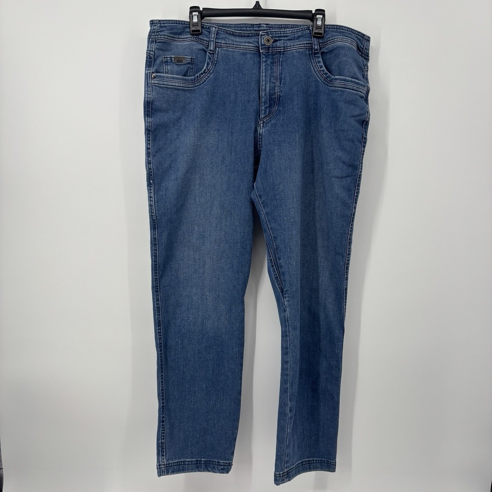 Kuhl Blue Jeans Mens Size 40x32 Tapered Fit Indigo Dye Stretch Actual Style 5201