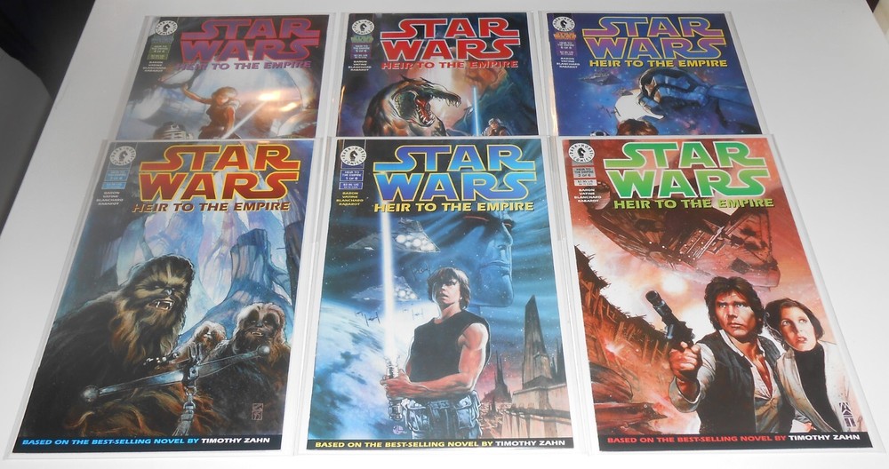 9x STAR WARS HEIR TO THE EMPIRE 1 2 3 4 5 6 lot Dark Horse 1995 1st app THRAWN