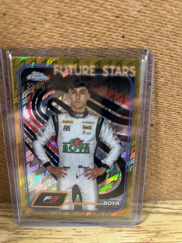 2024 Topps Chrome Formula 1 LogoFractor F3 Mari Boya Gold Refractor 22/50#54
