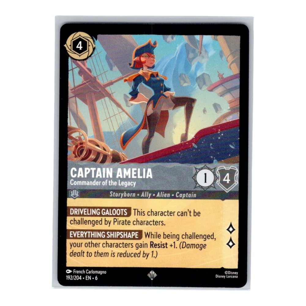 2024 Disney Lorcana Azurite Sea Super Rare EN-6 Trading Card  