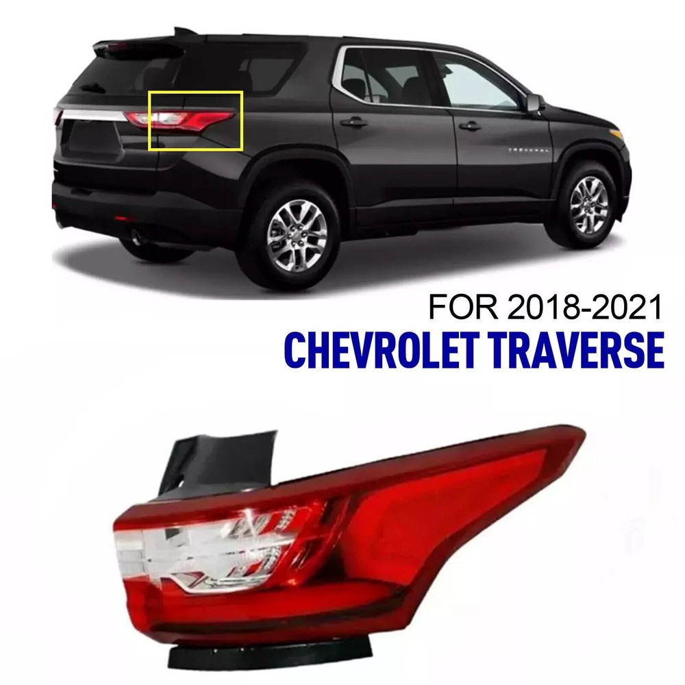 2018-2021 Chevy Traverse Right Passenger LED Tail Light AA Red Lens