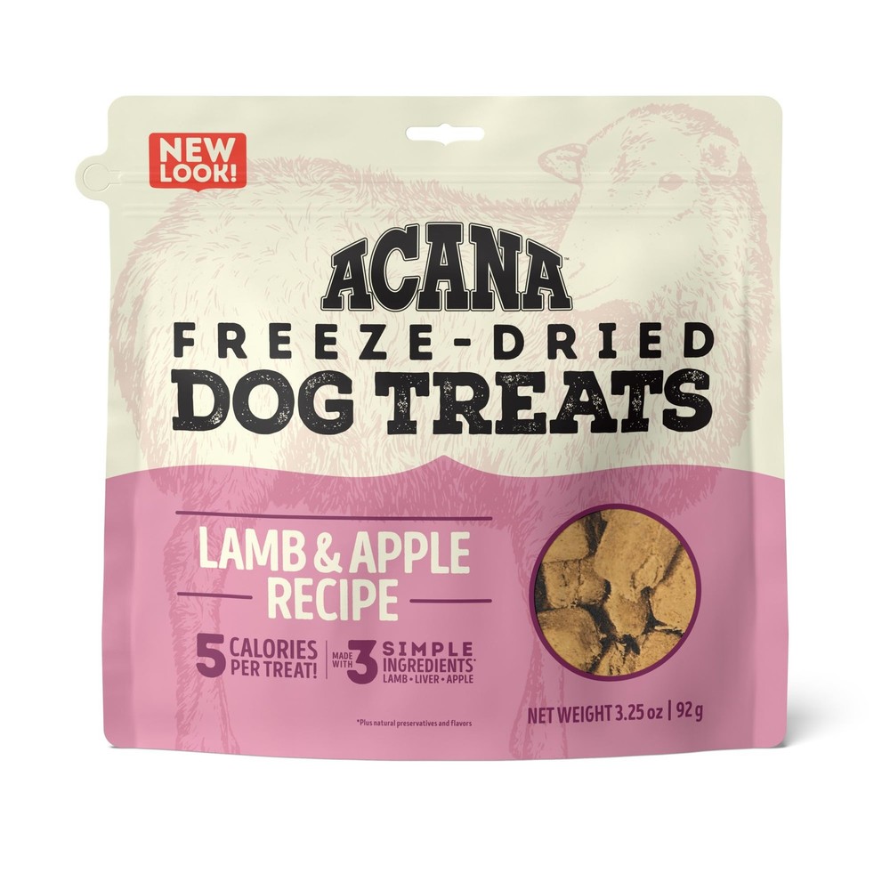 ACANA Singles Grain Free Dog Treats Limited 3.25 Ounce (Pack of 1), Pink