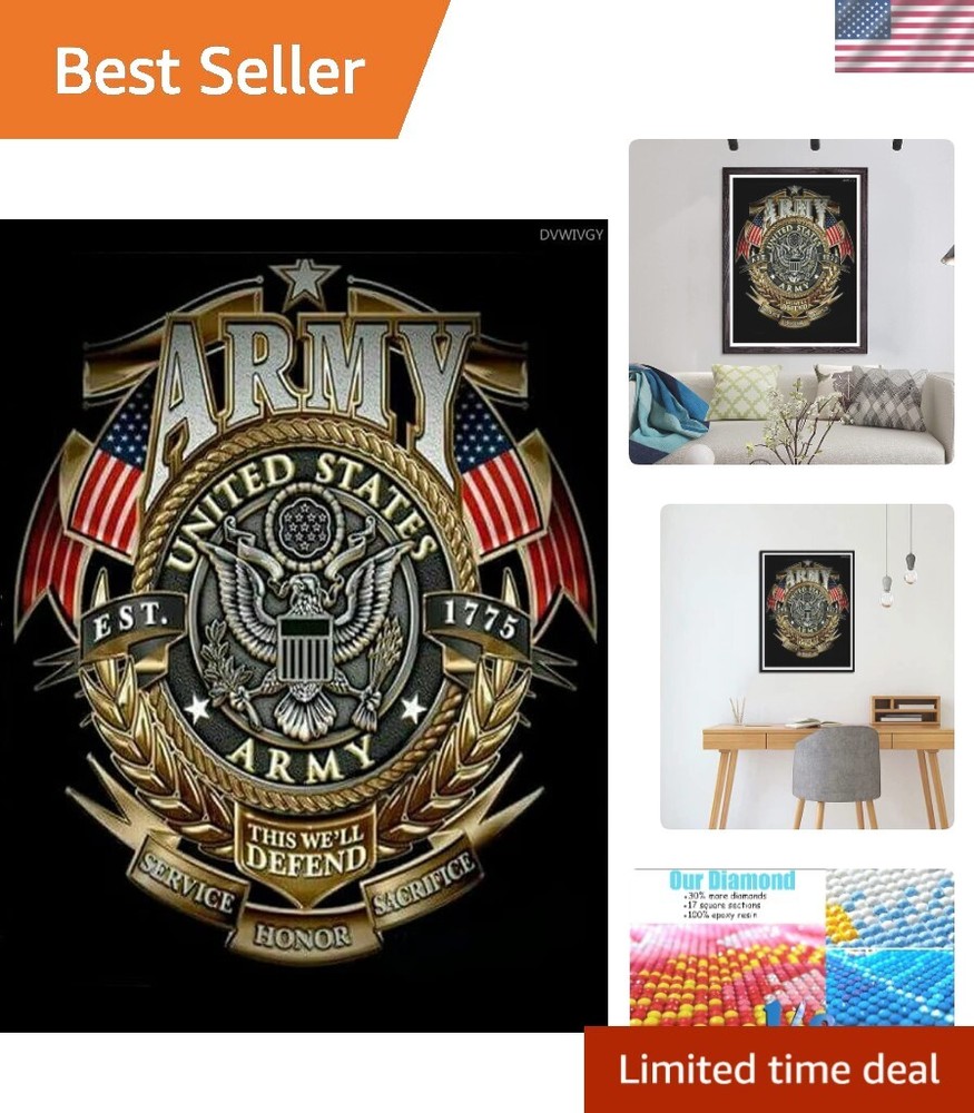 Eco-Friendly 5D Diamond Painting Kit - 12x16 inch Canvas Artwork for All Ages