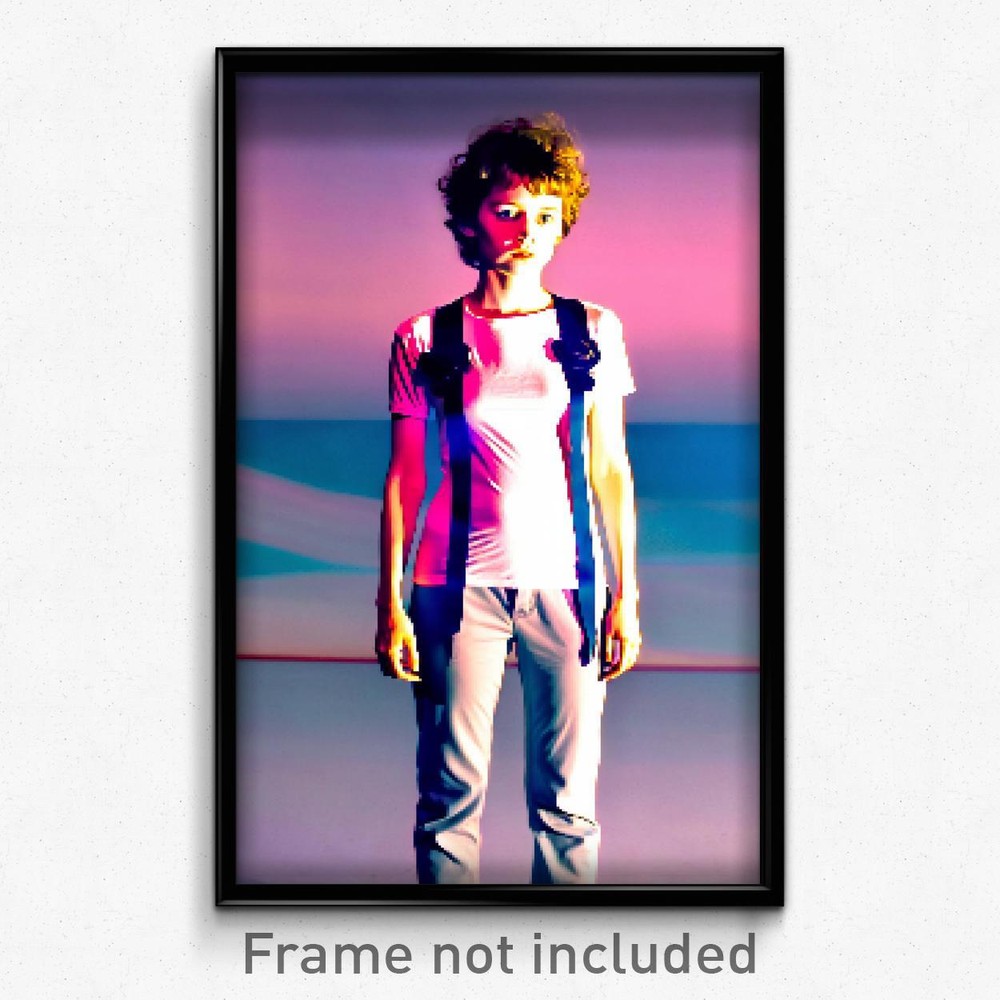 8-Bit Psychedelic Pixel Art Poster - Measly Downs Trippy Video Game Print