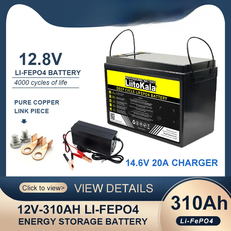 Wholesale 280ah Battery 12V Lithium Iron Phosphate Batteries Car 14.6V Charger