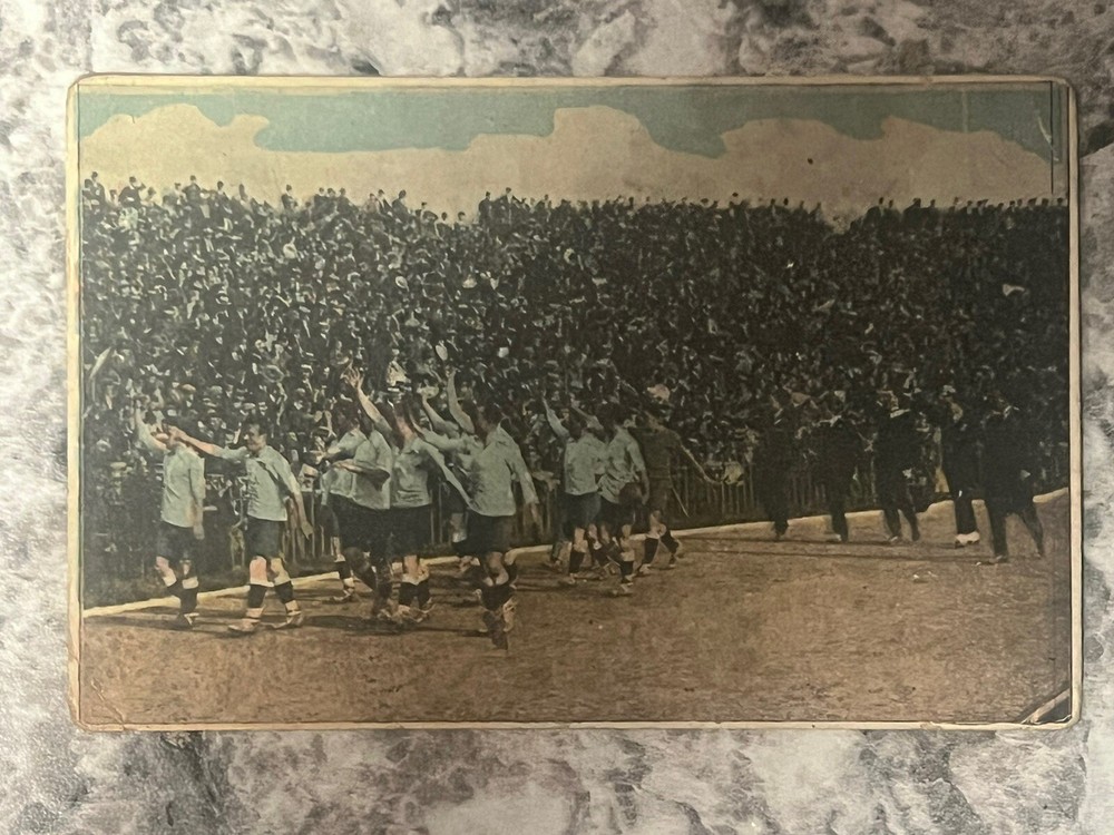 1924 Uruguay Football Soccer Team Card Eduardo Pi Olympics Nasazzi Andrade