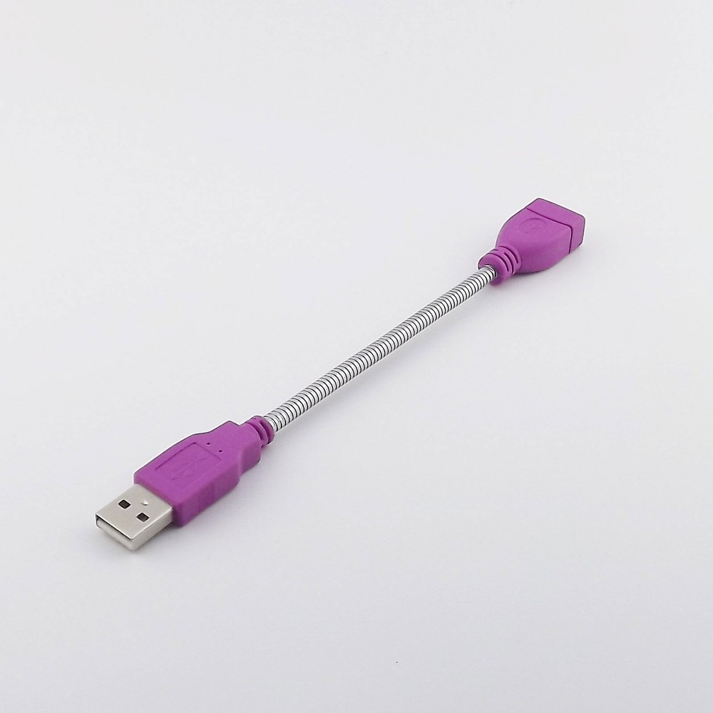 Flexible Metal USB 2.0 Extension Cable A Male to Female 15cm