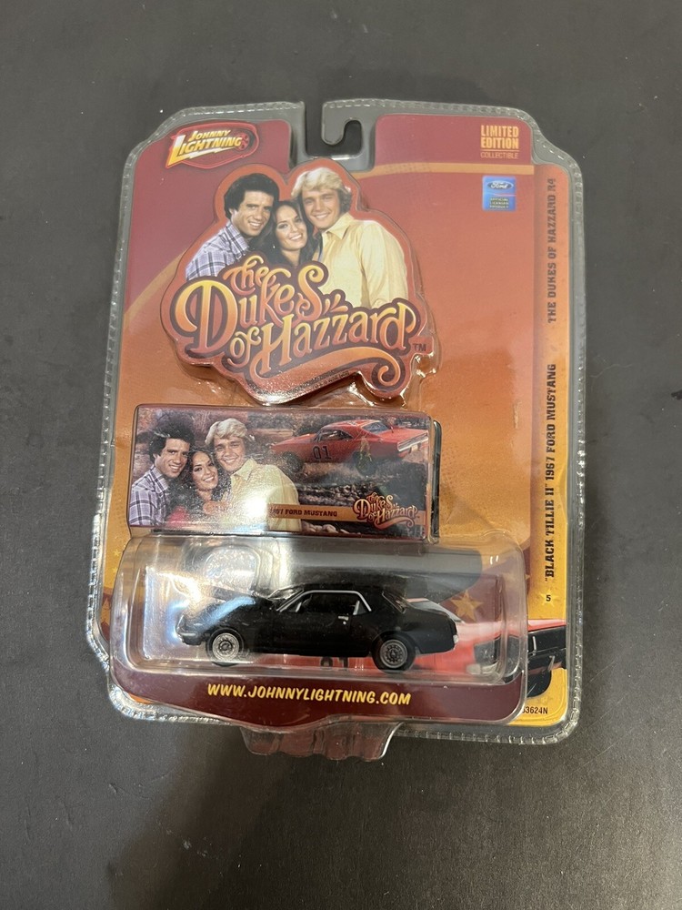 1967 Black Tillie II Ford Mustang Dukes of Hazzard Johnny Lightning Diecast