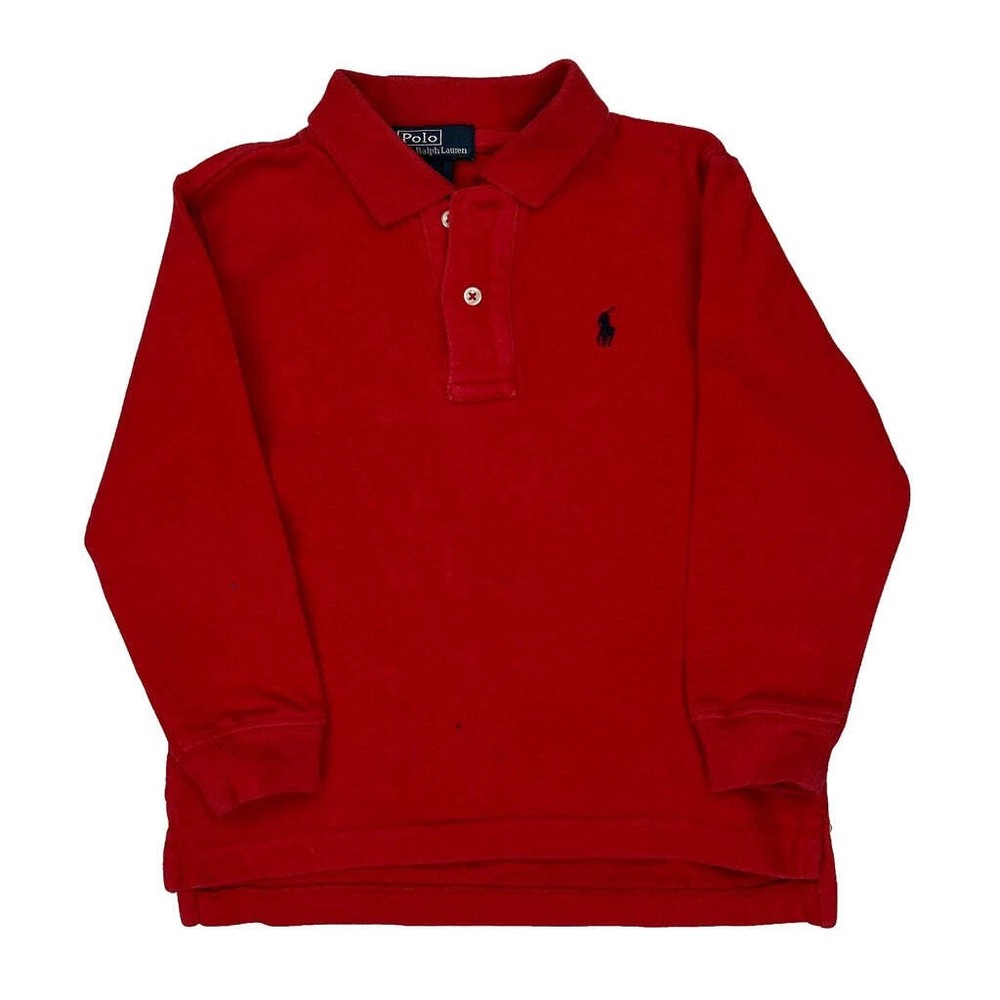 Age 4 Polo By Ralph Lauren Polo Shirt - XS Red Cotton
