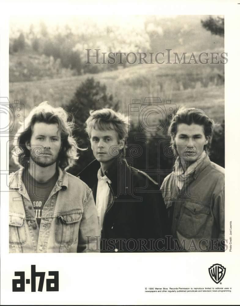 1990 Press Photo A-Ha, Music Group - pip14342