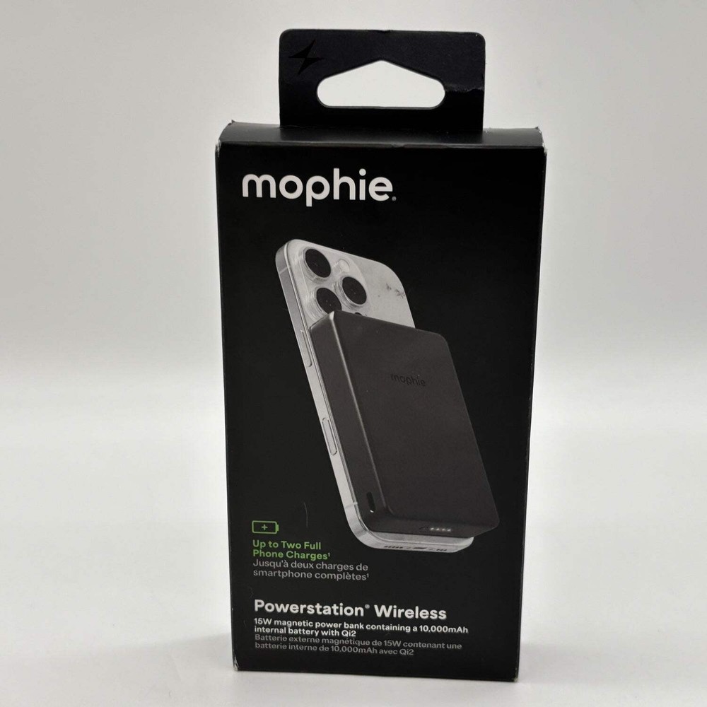 New Mophie PowerStation Wireless 15w Magnetic Power Bank QI-PS-10K