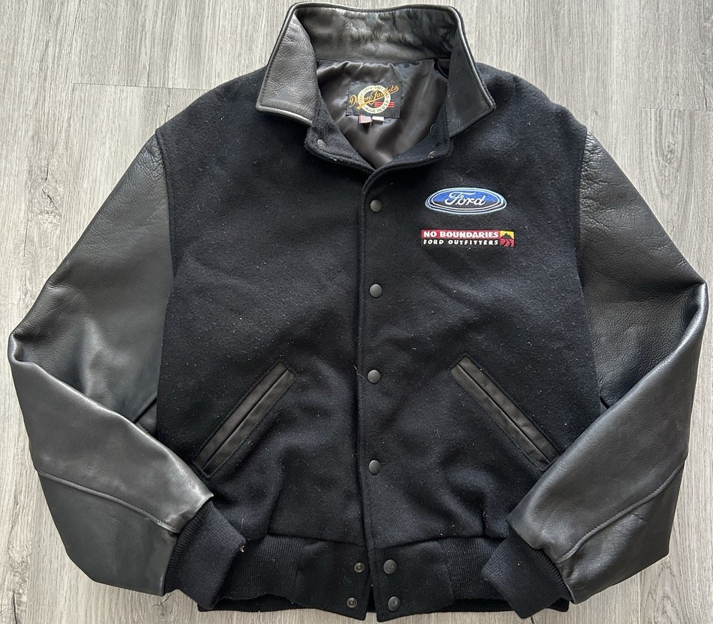 Vintage 90s Dehen 1920 Ford Outfitters No Boundaries Sport Trac Varsity Jacket