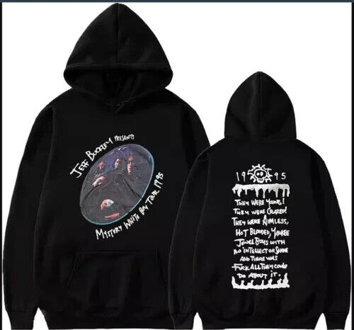 2 sided hoodie, Vintage 90s Jeff Buckley Mystery White Boy Tour 1995 Hoodie