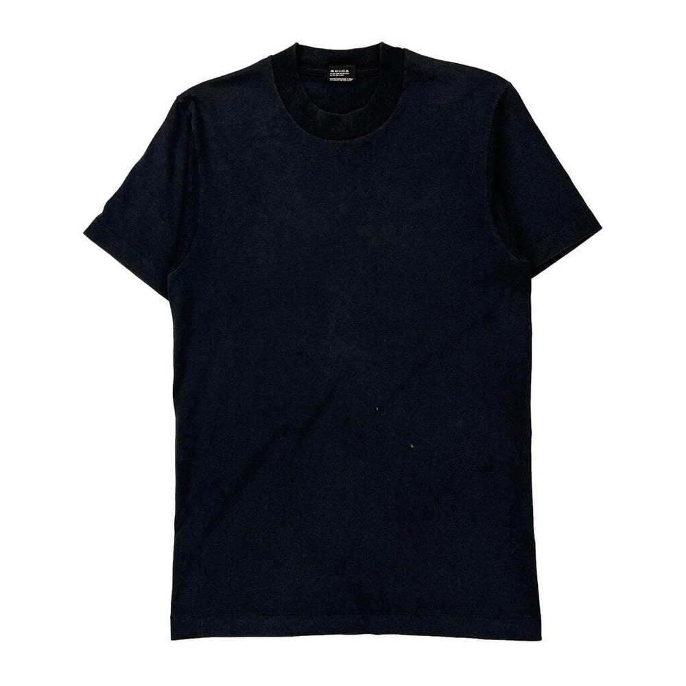 Blank Screen Stars Single Stitch T-Shirt - Medium Black Cotton Blend