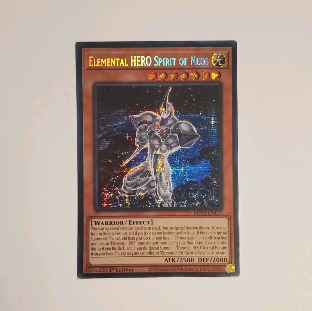 Elemental HERO Spirit of Neos Secret Rare MP23-EN117 25th Anniv Tin