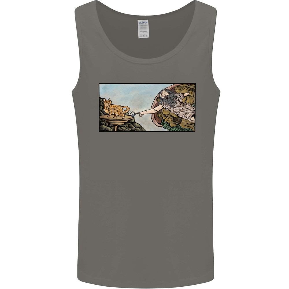 Funny Cat Creation Mens Vest Tank Top
