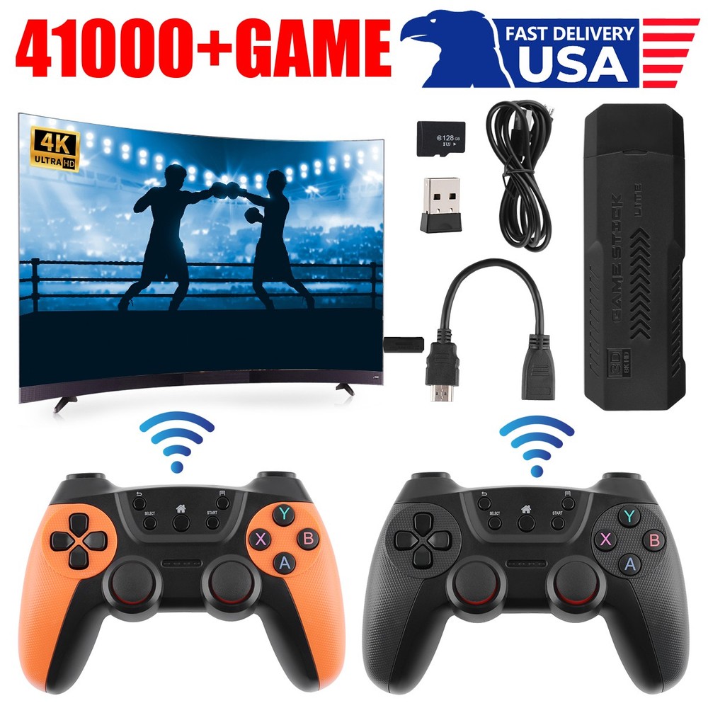 X2 PRO 128G 41000+ Games 4K Game Stick 3D HD Retro Video Game Console Wireless …