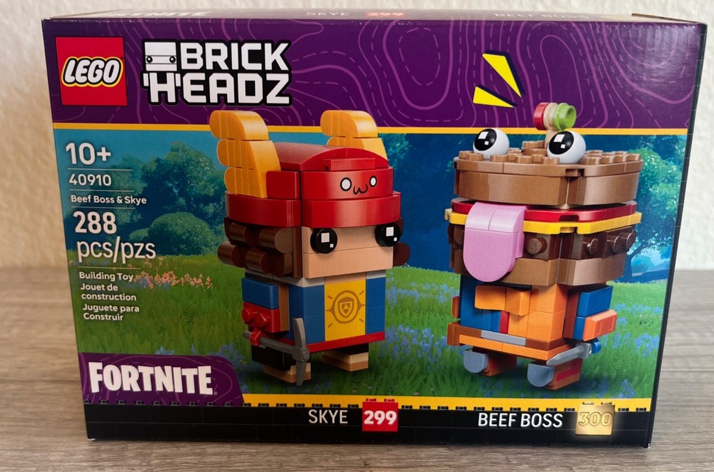 LEGO 40910 Fortnite BrickHeadz Beef Boss & Skye New Sealed Insiders  Exclusive