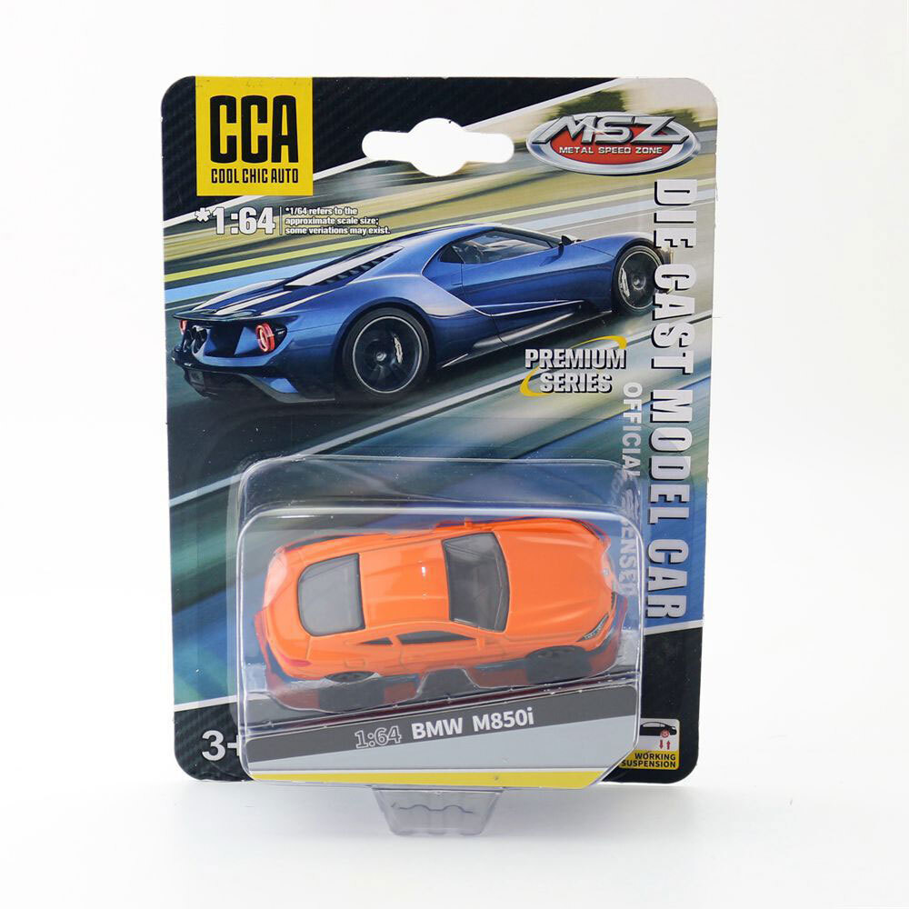 1:64 2019 BMW M850i Model Car Diecast Toy Vehicle Toys for Kids Boys Gift Orange
