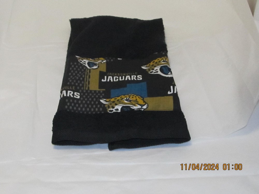 Handmade NFL Jacksonville Jaguars Black Hand Towels