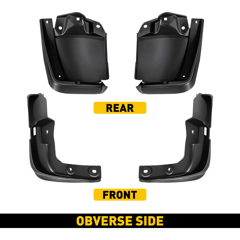 4x Black Front Rear Splash Mud Guards Flaps For 2012 2013 2014 2015 Honda Civic