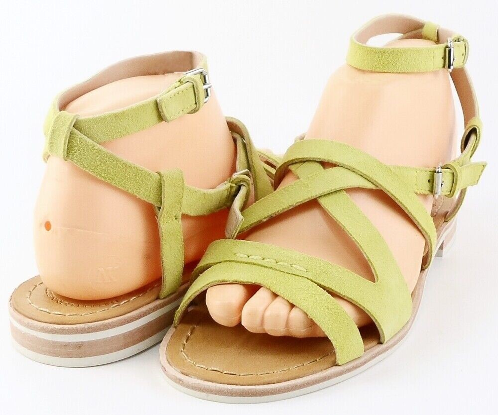 French Connection Harper Lemon Suede Strappy Sandals Size 7 EUR 37.5 - $95