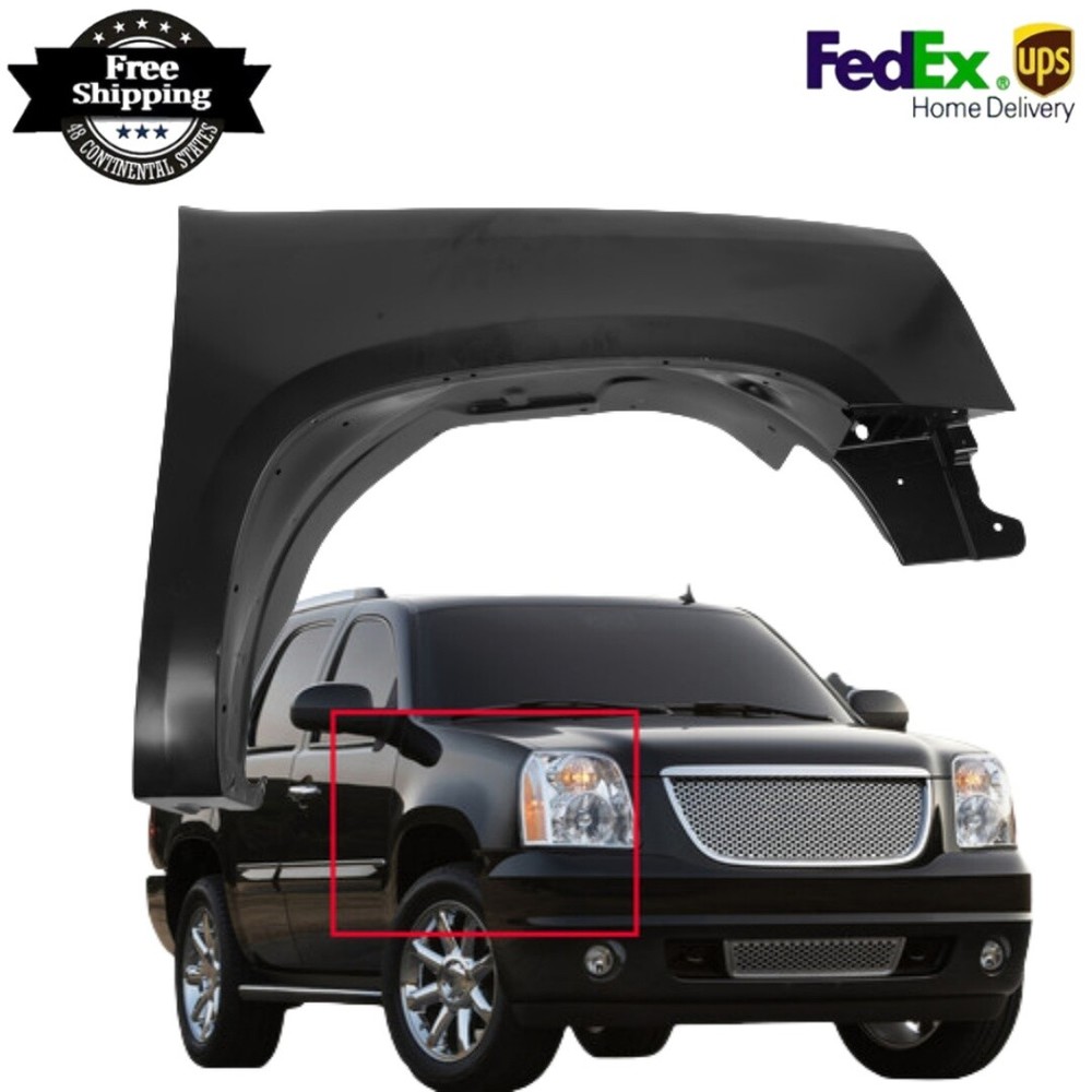 Fender Fits 2007-2014 GMC Yukon Yukon XL 1500 Front Passenger Side Primed