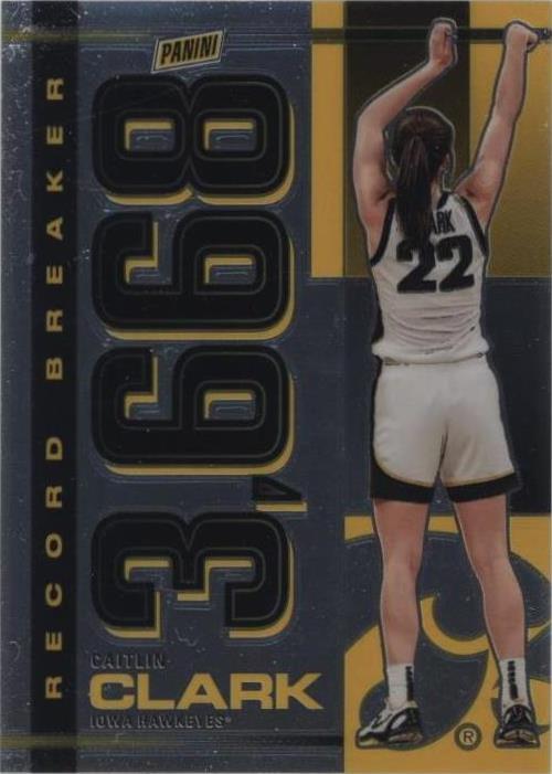 2024 Panini Caitlin Clark Collection - Record Breaker #RB-CC Caitlin Clark (RC)