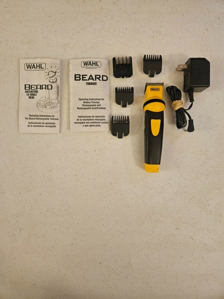 Wahl Sport Beard Rechargeable Self-Sharpening Trimmer in Yellow 91077-302