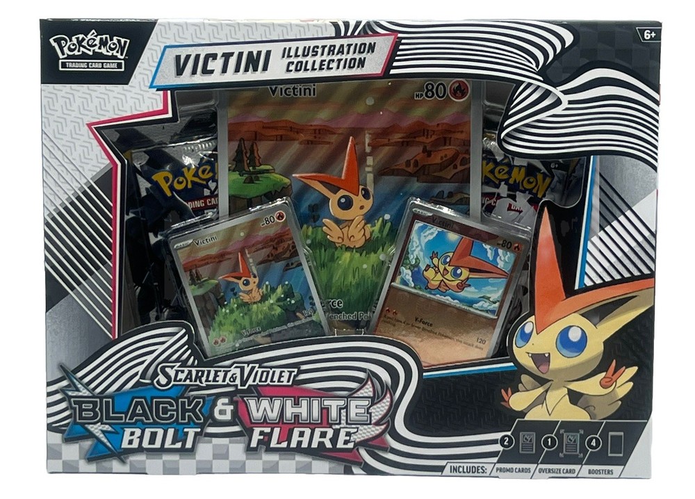 UNOVA VICTINI ILLUSTRATION COLLECTION - SEALED - S&V BLACK BOLT & WHITE FLARE