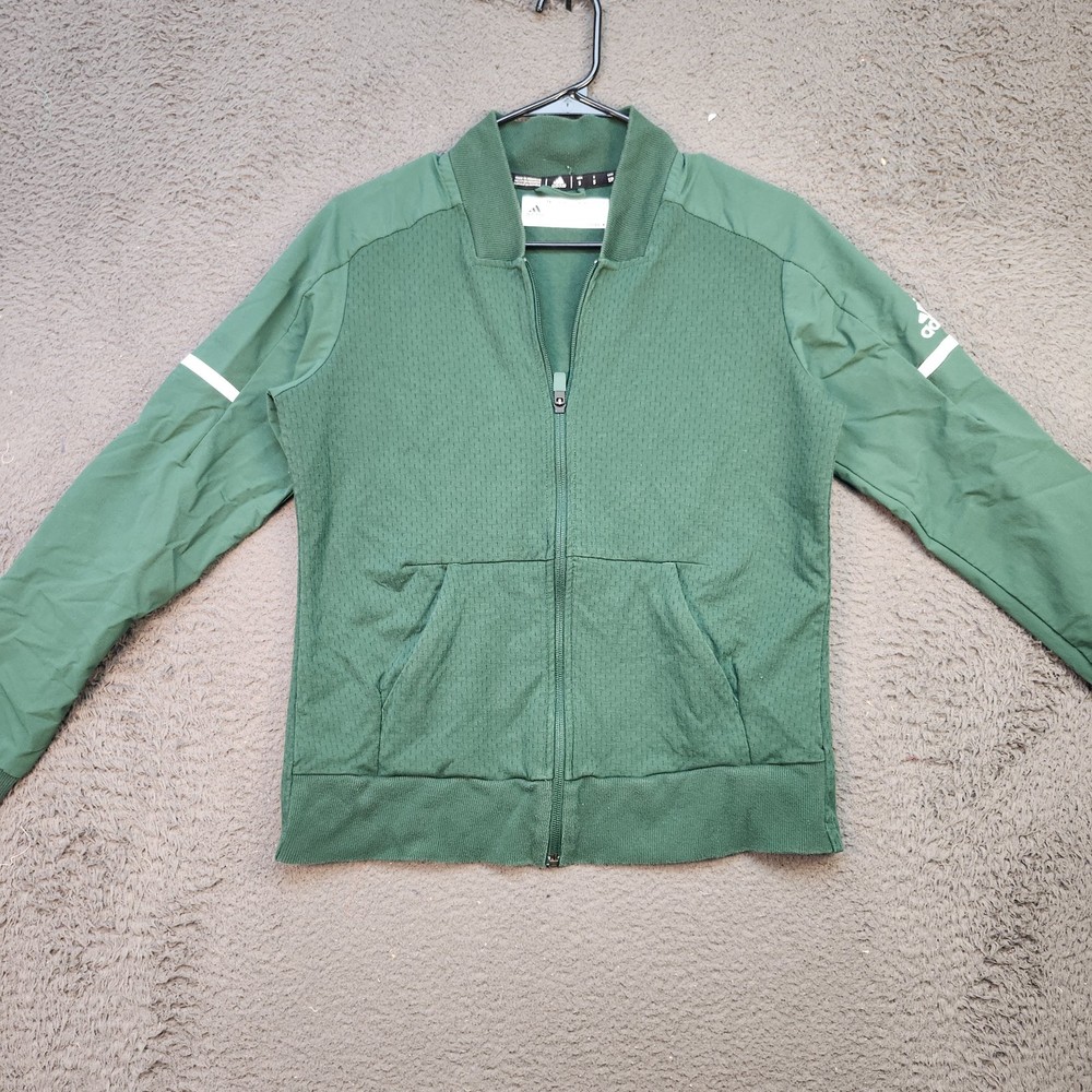 Adidas Mens Small Climalite Lightweight Full Zip Athletic Track Jacket